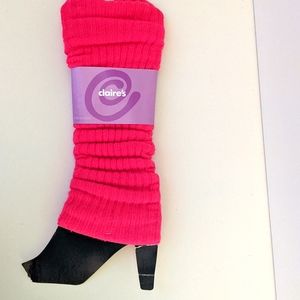 Claire's Hot Pink Leg Warmers